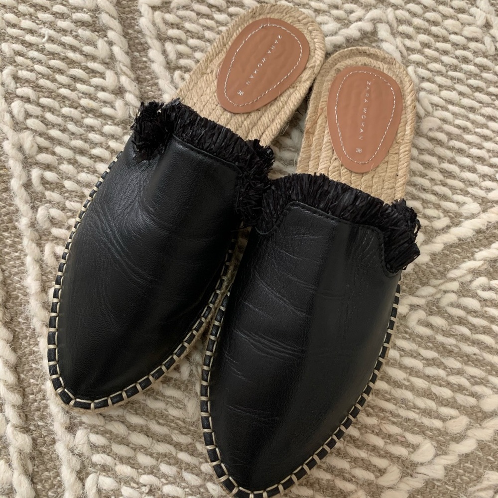 Zara backless loafers